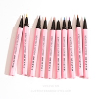Eyeliner à Marque Privée, Emballage Personnalisé, Logo Personnalisé, Colle Rose, Paillettes Colorées, Produits de Maquillage Sans Huile à Marque Privée
