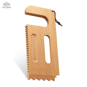 Raspador de barbacoa de madera Yuexin, herramienta de limpieza portátil minimalista de madera de haya para parrilla - Product Image 2