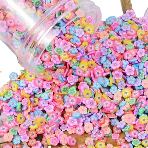 Hot Sale 1Kg Tas Van 5Mm Gekleurde Polymeerklei Bloem Plakjes Nail Art Beauty Diy Kit Hars Accessoires Decoratie Souvenir Gebruik