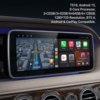 مشغل وسائط متعددة KZS 12.3 بوصة بالجملة مع DSP RGB لسيارات مرسيدس بنز، راديو أندرويد للسيارة مع شريحة 4G ونظام ملاحة GPS وكاربلاي لاسلكي