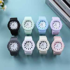 Montres analogiques à quartz pour enfants, étanches 30M, bracelet souple, pour filles et garçons, apprentissage de l'heure facile à lire - Vente en gros - Product Image 1
