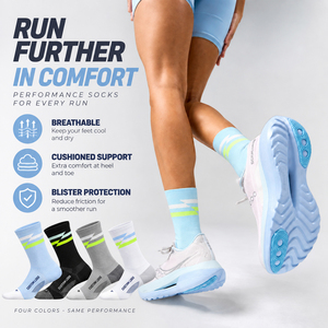 Calcetines de Running Personalizados para Mujer, Transpirables, de Secado Rápido, con Soporte de Arco Atlético, Logotipo en la Parte Inferior, Sin Costuras, para Entrenamiento de Maratón, Venta al Por Mayor - Product Image 1