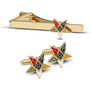 Knights Templar Cross Cuff Links and <b>Tie</b> <b>Clip</b> Set, Religious Theme, for Birthdays, Ceremonies, and Events For Sale - Product Image 1