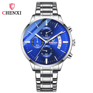 CHENXI 907 Nuovo Movimento Al Quarzo <span class=keywords><strong>di</strong></span> Alta Qualità Degli Uomini Orologi In <span class=keywords><strong>Acciaio</strong></span> Inox <span class=keywords><strong>di</strong></span> Business Banda 30M Impermeabile Data <span class=keywords><strong>di</strong></span> Orologi Da Polso Relogio - Product Image 3