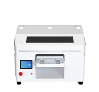 Mesin Cetak UV Flatbed Desktop Kecil Printer Inkjet Digital untuk Akrilik Kayu