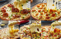 Fonctionnalité professionnelle 10-en-1 17L Fit 9 tranches 12 "Pizza four à pizza numérique grille-pain électrique fours à pizza