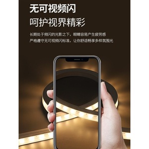 Bande lumineuse LED flexible et étanche pour extérieur, 24V, avec lentille SMD, en silicone, pour éclairage paysager linéaire et d'ingénierie - Product Image 1