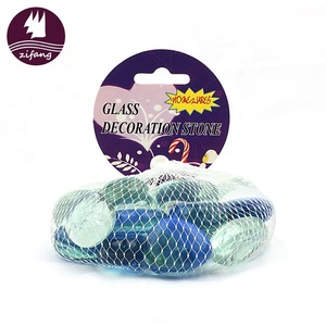 High Quality Translucent <strong>River</strong> <strong>Stone</strong> Craft Flat Beads Glass - Product Image 1