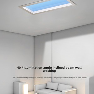 Lámpara de <span class=keywords><strong>Techo</strong></span> LED Skylight, Hierro+Aluminio, Moderna, Simulación de Luz Solar Inteligente, Control Tuya, IP66, Ahorro de Energía, Residencial y Comercial - Product Image 6