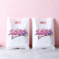 Sacs en plastique découpés sur mesure avec logo, sacs en plastique découpés, sacs à collation découpés, sacs de courses noirs réutilisables découpés
