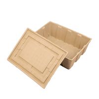 Emballage protecteur en pulpe biodégradable, boîte de rangement pour outils personnalisable, plateau en fibre robuste pour usage industriel