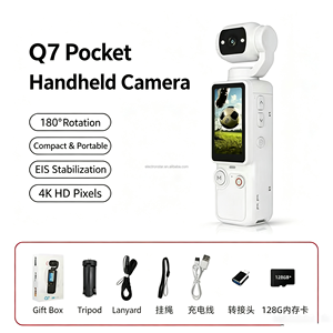 180 °   <span class=keywords><strong>Appareil</strong></span> <span class=keywords><strong>photo</strong></span> portable Q7 léger et abordable pour étudiants, avec objectif rotatif, 100W pixels, batterie 2000mAh, prise de vue avant et arrière - Product Image 3