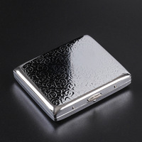 Étui à cigarettes fin en aluminium de qualité supérieure, nouveau modèle portable, boîte à cigarettes en métal de haute qualité