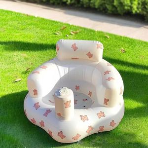 Modern Cute Bear Pattern PVC <b>Inflatable</b> Baby <b>Sofa</b> Chair Easy to Carry for Living Room Bedroom or Outdoor Use - Product Image 4
