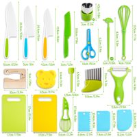 Couteau de Sécurité Montessori en Plastique pour Vente en Gros, Logo Personnalisé, Jouet de Cuisine Réaliste pour Enfants et Tout-Petits, Set de Cuisine Réelle pour Enfants