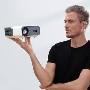 โปรเจคเตอร์ขนาดเล็ก ได้รับการรับรองมาตรฐาน CE ROHS ของยุโรป ระบบแอนดรอยด์ ความละเอียด 1080P Full HD สำหรับเด็ก ฉายเรื่องราว พระคัมภีร์ และภาพยนตร์ รุ่น AUN A004 Pro - Product Image 1