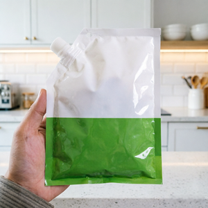 Anpassbare Lebensmittelgeeignete Standbeutel mit Ausgießer für Flüssigkeitsverpackungen & Nachfüllbeutel für Lebensmittel, Süßigkeiten, Gewürze und Milchpulver - Product Image 1