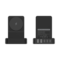 Station Magnétique de Batteries Externes P11 25000mAh (5000mAh*5pcs) 10-en-1 avec Ports de Sortie Type-C USB-A pour la Maison et le Bureau