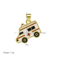 Nouveau Collier Pendentif Accessoires de Grossiste, Motif Trousse de Premiers Secours Médicale pour Hôpitaux, Médecins, Infirmières et Ambulances, avec Décoration Goutte d'Huile Colorée