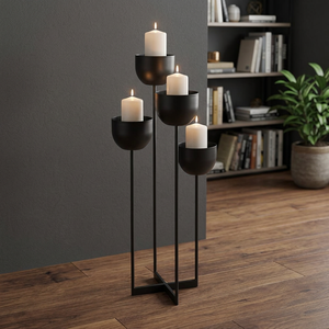 Portavelas Decorativo de Hierro Hecho a Mano, Adorno Premium para el Hogar, Ideal para Bodas, Festivales y Decoración de Interiores - Product Image 5