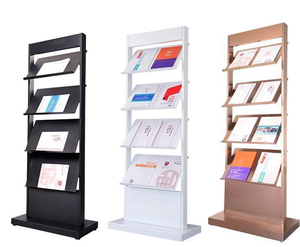 Présentoir de journaux et de magazines de style moderne pour bureau de vente, présentoir de brochures, présentoir vertical pour banque - Product Image 1