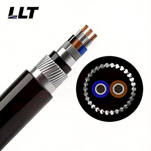 Cable blindado extremadamente resistente de <span class=keywords><strong>3</strong></span> núcleos y 1.5 mm² de acero inoxidable resistente al fuego para uso subterráneo - Product Image 4