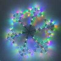 Lumière de Noël en forme de flocon de neige LED multicolores de haute qualité, 36 pouces, 660 LED, à suspendre, grande taille, pour extérieur