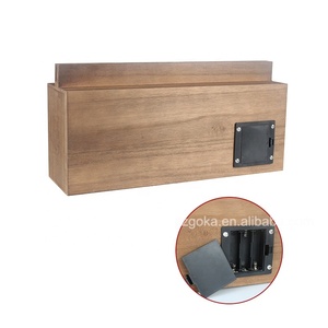 Produits en promotion 2020 : Présentoir en bois pour disques vinyles avec support de platine et éclairage LED, support LED '<span class=keywords><strong>Now</strong></span> <span class=keywords><strong>Playing</strong></span>' - Product Image 3