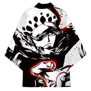 14 Nouveaux Styles en Gros Nika Luffy Zoro Ace Law Chemise Japonaise Haori Court Anime Kimono Cape Vêtements Cosplay Fête - Product Image 6