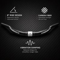Guidon de trottinette électrique Carbonrevo, hauteur réglable, barre de direction durable, performances stables, compatible