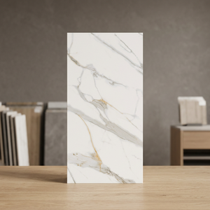 Venta al por Mayor de Baldosas de Porcelana Brillante Estilo Estatuario Oro 800x1600mm para Pisos y Paredes, Colección de Cerámica para Baños - Product Image 2
