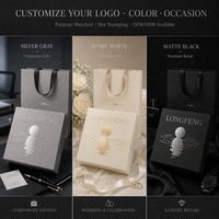 Coffret Cadeau de Luxe Personnalisé à Tiroir avec Fermeture Magnétique, en Matériaux Recyclés, Emballage de Marque avec Estampage à Chaud Argenté pour Usage Domestique