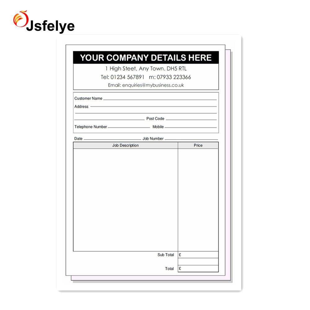 A5 индивидуальные чековые дубликаты/NCR/Чековая книжка-50 комплектов на планшет