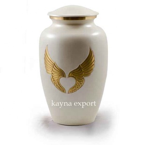 Urna Funeraria de Latón Grabada en Oro/Personalizada para Adultos, Calidad Premium, Estilo Americano Clásico y Elegante, Biodegradable, Capacidad de 220 Pulgadas Cúbicas - Product Image 4