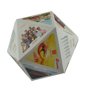 Неравномерной формы круглые 3D календари мой первый уникальный 2024 календарь пользовательская печать настольного календаря с персональным логотипом - Product Image 2