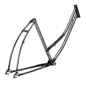 Cadre de vélo pour femme de type français, en acier, avec barre courbée, avec coussinet de pédalier et boulon de selle, durable, pour vélo de route - Product Image 1