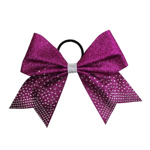8 Inches Hot Sale Senior Glitter <strong>Custom</strong> Personalized Patty Gift Sparkly <strong>Bow</strong> Diy Color and Rhinestone for Girls <strong>Cheer</strong> Hair <strong>Bow</strong> - Product Image 2