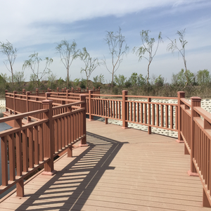 Bền <span class=keywords><strong>WPC</strong></span> Bảng điều chỉnh lan can cho ngoài trời <span class=keywords><strong>decking</strong></span> và vườn tay vịn-Gỗ nhựa composite lan can - Product Image 2