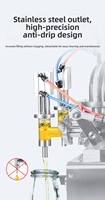 Machine de remplissage de liquides à double tête R-PACK 100-1000 ml avec fonction de chauffage et de mélange