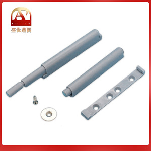 Loquet magnétique de porte réglable 45mm-50mm gris ABS, design minimaliste pour armoire, placard, tiroir, mécanisme d'ouverture automatique - Product Image 4