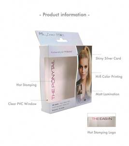 Caja de Empaque para Extensiones de Cabello Cosméticas de Alta Calidad, Fabricada en Vietnam, con Recubrimiento UV, Laminación Mate, Relieve y Material Reciclado - Product Image 6