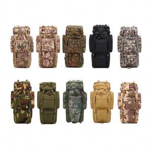 Sac à dos tactique noir de survie pour la randonnée, imperméable, personnalisé, 65L, vente chaude - Product Image 6