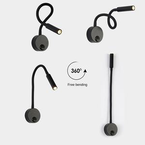 ไฟอ่านหนังสือ LED ข้างเตียงแบบนอร์ดิกที่มินิมอลลิสต์มีความยืดหยุ่นในการติดตั้งหลอดไฟหมุนได้สำหรับห้องนอนบ้านสำนักงาน - Product Image 6