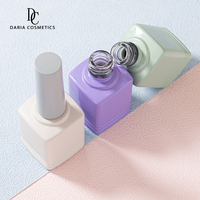 Flacon de vernis à ongles en verre cosmétique violet opaque de 16 ml, vente en gros, nouveau - Fabricant