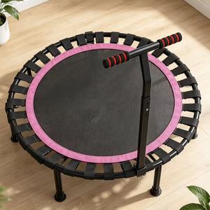 <span class=keywords><strong>Mini</strong></span> Trampolín Plegable con Barra Ajustable, Banda Elástica Silenciosa, Rebounder para Ejercicio en Interiores, Pérdida <span class=keywords><strong>de</strong></span> Peso - Product Image 1