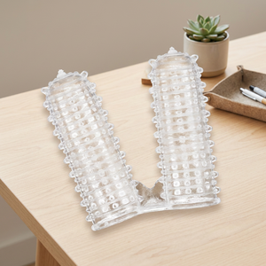Two Finger <b>Cot</b> Soft Rubber Roll Shape with Needle Detection for Women Intimates Accessories - Product Image 3