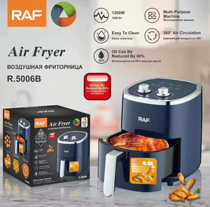หม้อทอดไร้น้ำมันอเนกประสงค์ ไฟฟ้า ความจุ 6 ลิตร พร้อมถาดสแตนเลส - Product Image 5