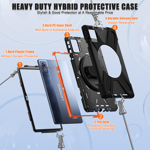 Custodia in Silicone antiurto per <span class=keywords><strong>Lenovo</strong></span> K11 Plus 11.5 "TB352FU/TB352XU copertura <span class=keywords><strong>Tablet</strong></span> con tracolla rotante cavalletto - Product Image 5