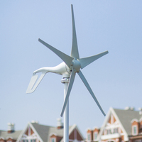 Kit de mini-générateur éolien 500W, générateur d'énergie 12V/24V, système d'énergie alternative hors réseau, éolienne avec contrôleur MPPT
