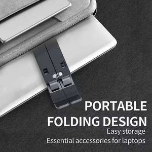 <strong>Wholesale</strong> Portable Adjustable Aluminum <strong>Laptop</strong> <strong>Stand</strong> Riser Foldable and Flexible Desk Holder Box Package